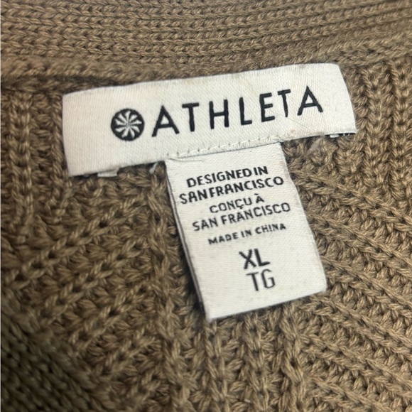 Athleta Hanover V Neck Sweater | Brown Size XL - Picture 8 of 10